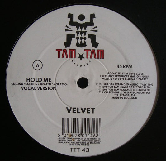 Velvet (2) : Hold Me (12")