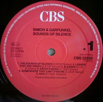 Simon & Garfunkel : Sounds Of Silence (LP, Album, RE)