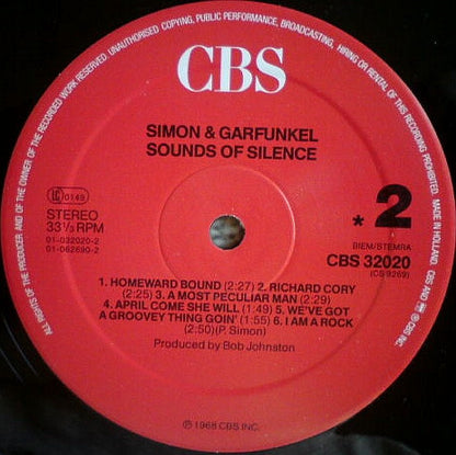 Simon & Garfunkel : Sounds Of Silence (LP, Album, RE)