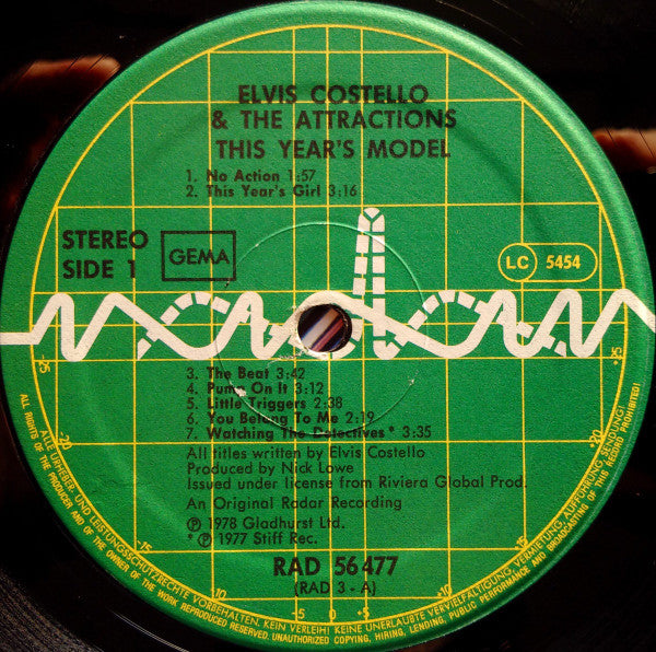 Elvis Costello & The Attractions : This Year's Model (LP, Album)