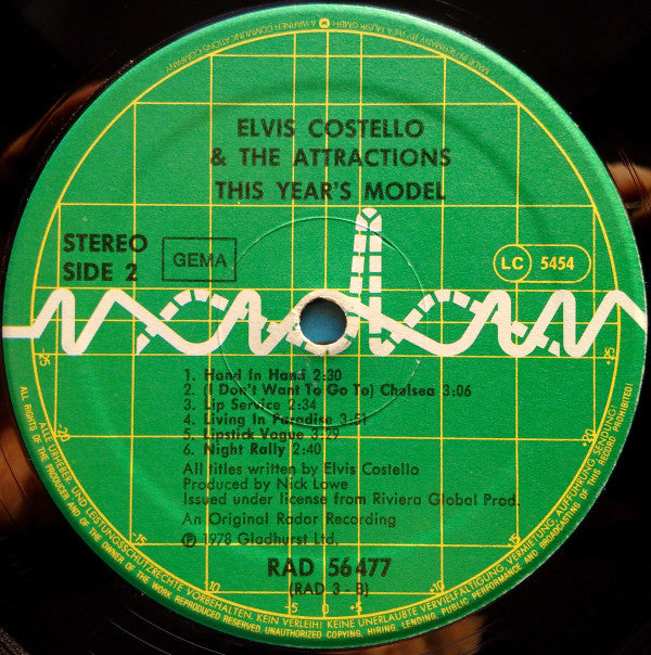 Elvis Costello & The Attractions : This Year's Model (LP, Album)