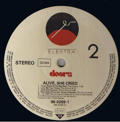 Doors* : Alive, She Cried (LP, Album)