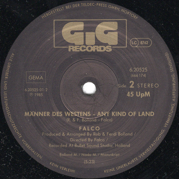 Falco : Jeanny (Part 1) (12", Maxi)