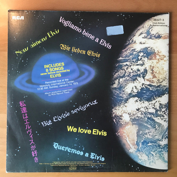 Elvis Presley : Aloha From Hawaii Via Satellite (2xLP, Album, Club, RE)
