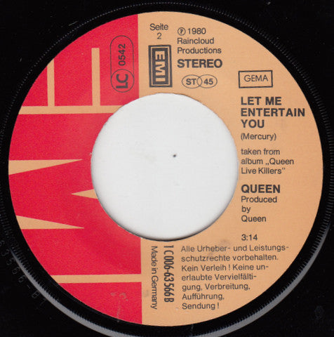 Queen : Save Me (7", Single)