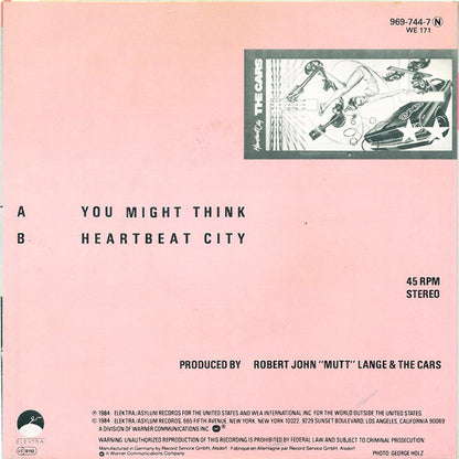 The Cars : You Might Think (7", Single)