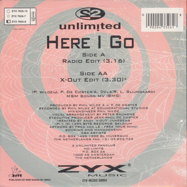 2 Unlimited : Here I Go (7", Single)