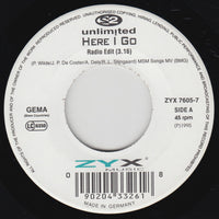 2 Unlimited : Here I Go (7", Single)
