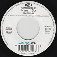 2 Unlimited : Here I Go (7", Single)