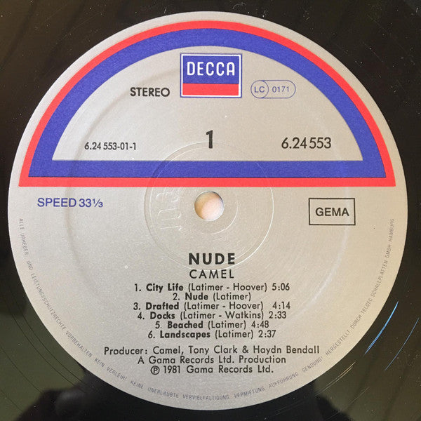 Camel : Nude (LP, Album, Gat)