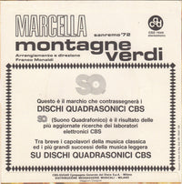 Marcella* : Montagne Verdi (7")