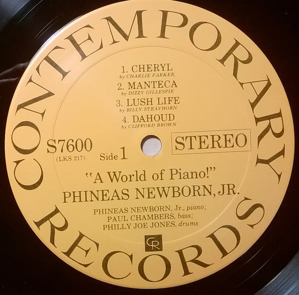 Phineas Newborn Jr. : A World Of Piano ! (LP, Album, RP)