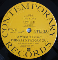 Phineas Newborn Jr. : A World Of Piano ! (LP, Album, RP)