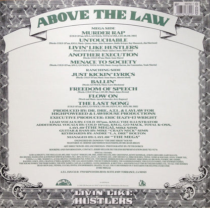 Above The Law : Livin' Like Hustlers (LP, Album)