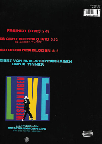Westernhagen* : Freiheit (Live) (12", Maxi)