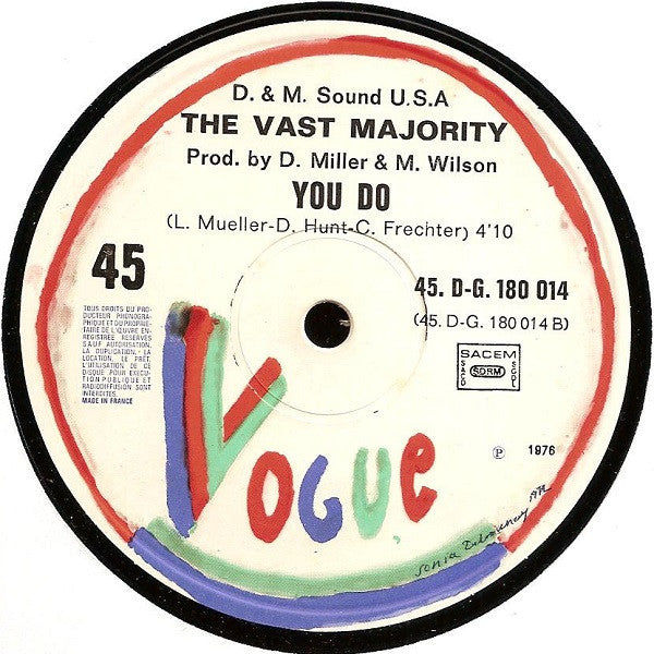 The Vast Majority : Come On Over / You Do (12")