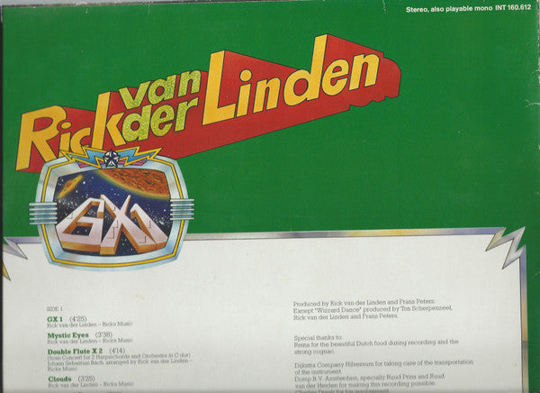Rick van der Linden : GX1 (LP, Album)