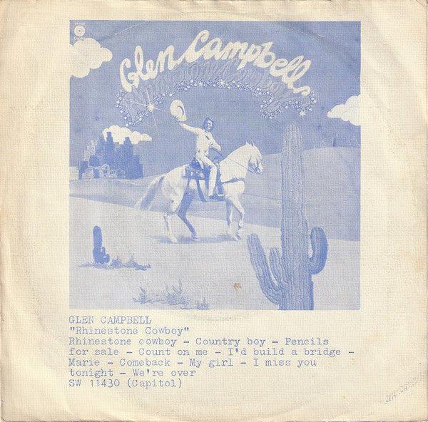 Glen Campbell : Rhinestone Cowboy (7", Single, Tex)