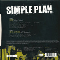 Simple Plan : Crazy (7", Ltd, Num, Gre)