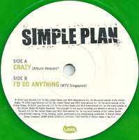 Simple Plan : Crazy (7", Ltd, Num, Gre)