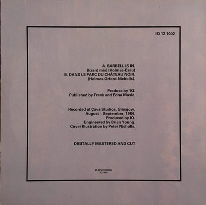 IQ (7) : Barbell Is In (12")