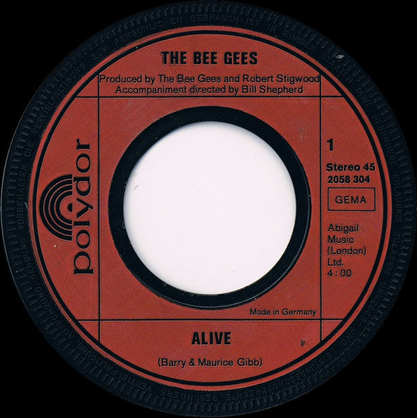 The Bee Gees* : Alive (7", Single)