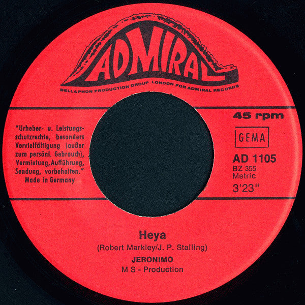 Jeronimo (2) : Heya (7", Single)
