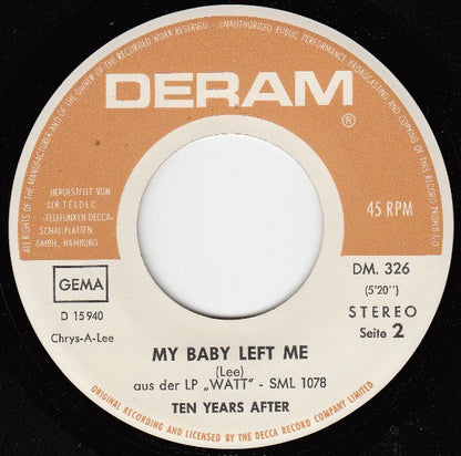 Ten Years After : I'm Coming On (7", Single)