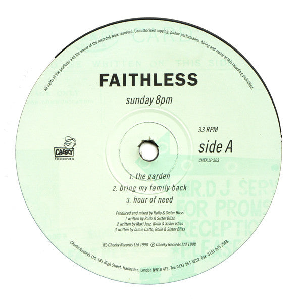 Faithless : Sunday 8PM (2x12", Album)