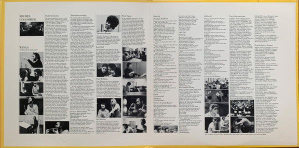 Michel Colombier : Wings (LP, Album, Pit)