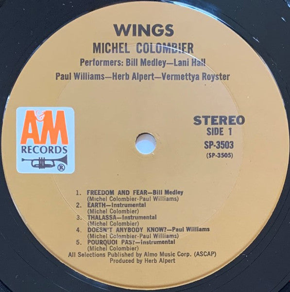 Michel Colombier : Wings (LP, Album, Pit)