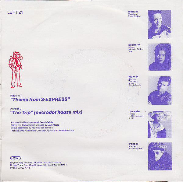 S Express* : Theme From S-Express / The Trip (Microdot House Mix) (7", Single)
