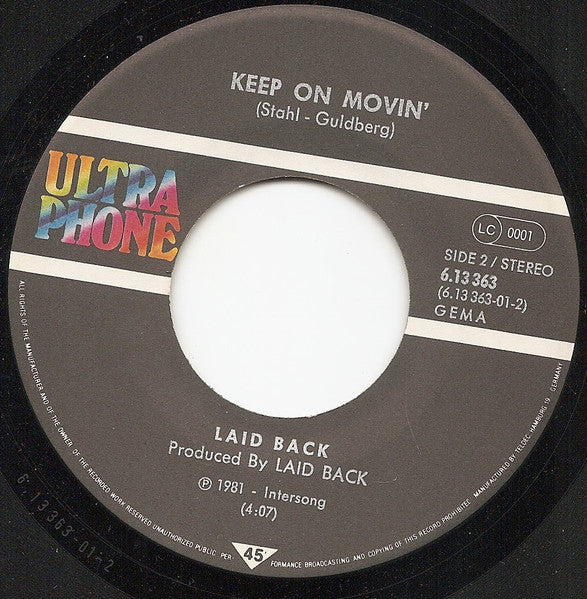 Laid Back : Night Train Boogie (7", Single)