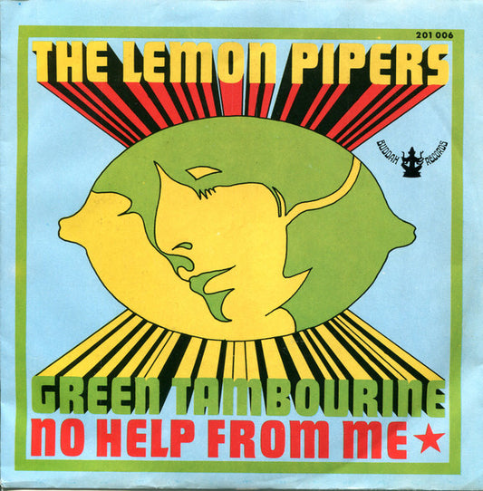 The Lemon Pipers : Green Tambourine / No Help From Me (7", Single)