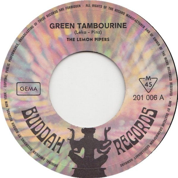 The Lemon Pipers : Green Tambourine / No Help From Me (7", Single)