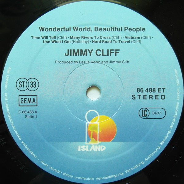 Jimmy Cliff : Wonderful World, Beautiful People (LP, Album, RE)