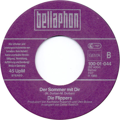 Die Flippers : Die Rote Sonne Von Barbados (7", Single)