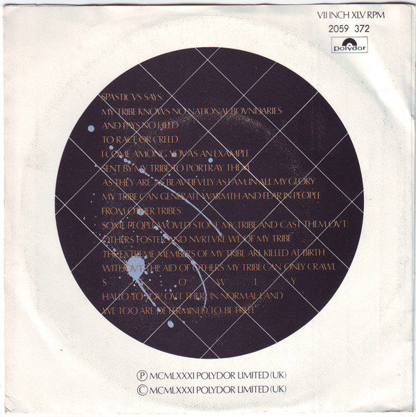 Ian Dury : Spasticus Autisticus (7", Single)