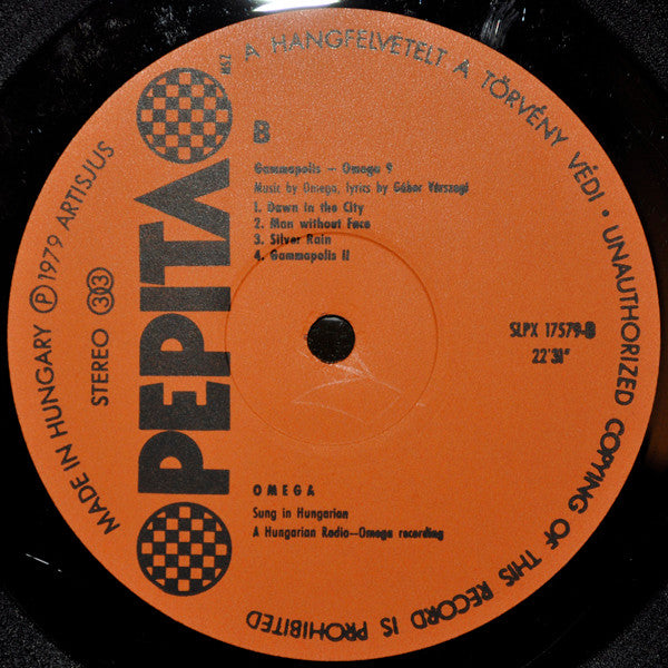 Omega (5) : Gammapolis (LP, Album, Gat)