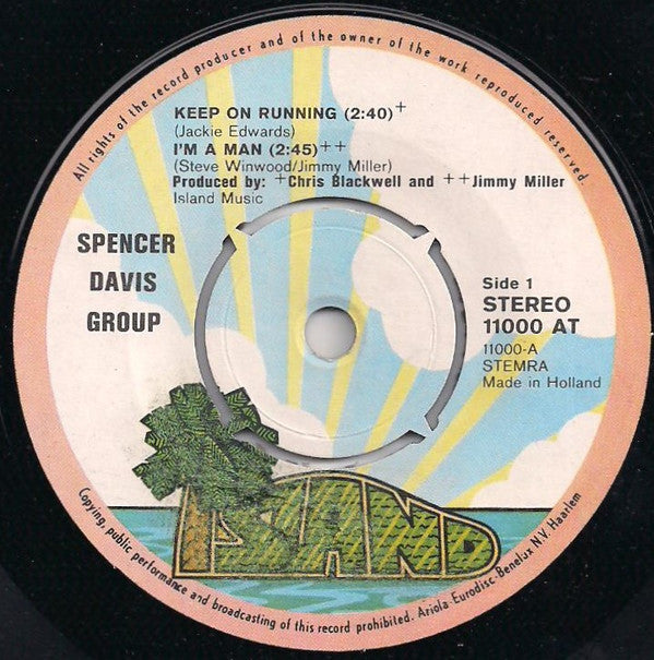 Spencer Davis Group* : Keep On Running / I'm A Man / Gimme Some Lovin' / When I Come Home (7", EP)