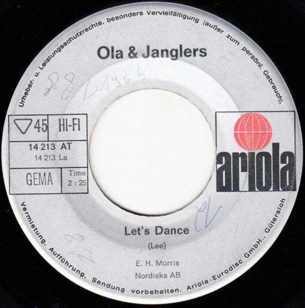 Ola & Janglers* : Let's Dance / Hear Me (7", Single)