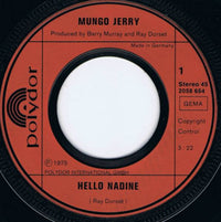 Mungo Jerry : Hello Nadine (7", Single)