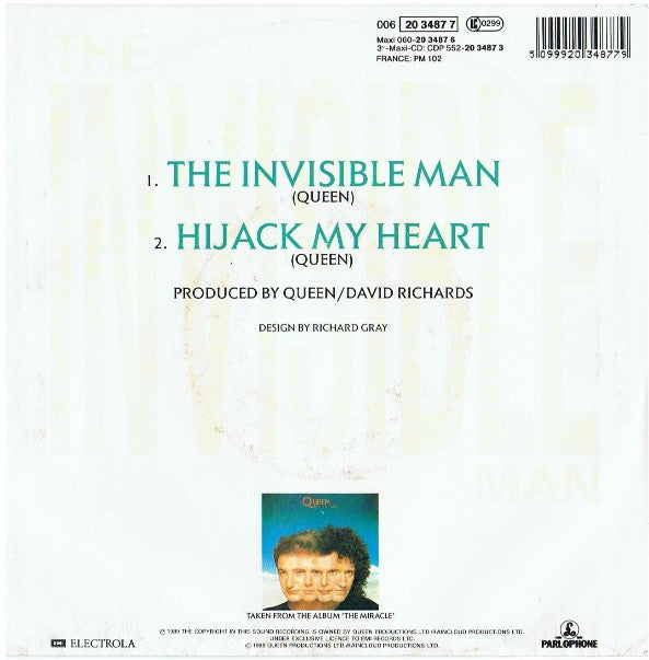 Queen : The Invisible Man (7", Single)