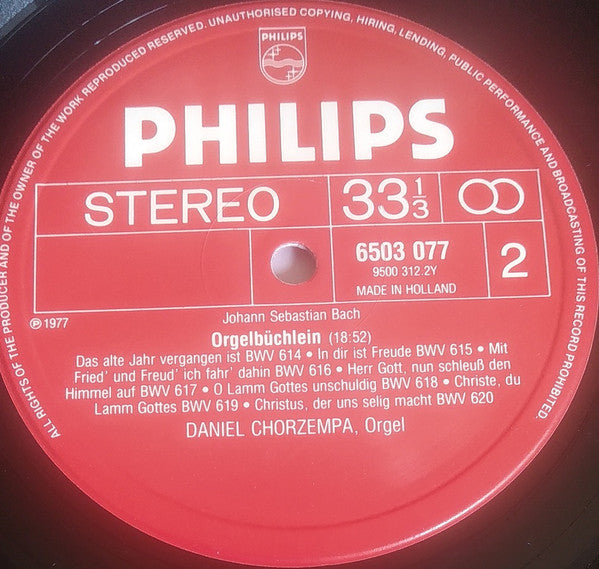 Bach* − Daniel Chorzempa : Organ Works (6xLP + Box)