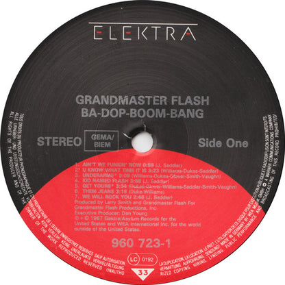 Grandmaster Flash : Ba-Dop-Boom-Bang (LP, Album)