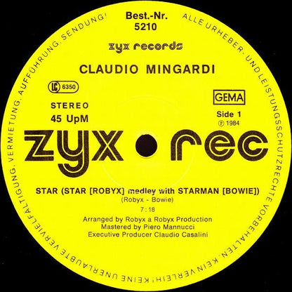 Claudio Mingardi : Star (12")