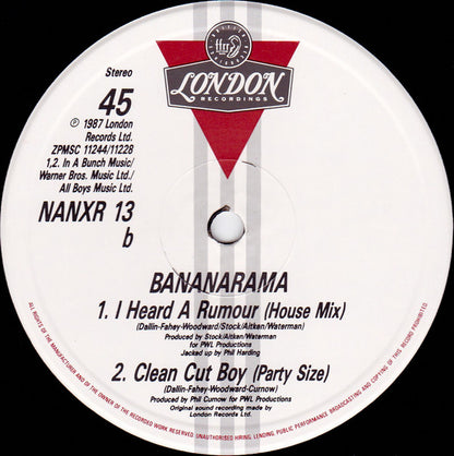 Bananarama : I Heard A Rumour (Miami Mix) (12", Single)