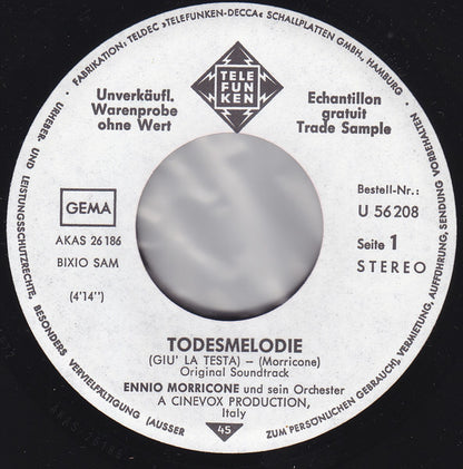 Ennio Morricone : Todesmelodie / Nach Dem Knall (7", Single, Promo)