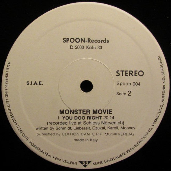 The Can* : Monster Movie (LP, Album, RE)