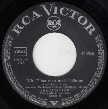 Peggy March : Mit 17 Hat Man Noch Träume (7", Single)